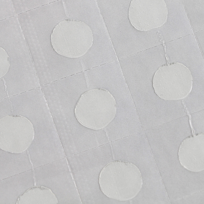 Скотч для шаров двухстороний прозрачный, набор 200 липучек