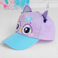 Кепка детская для девочки &laquo;Совунья&raquo;, с заколочками, р-р. 52-54 см, 5-7 лет