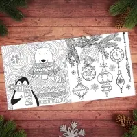 Новогодняя раскраска антистресс. Альбом &laquo;Зимняя сказка&raquo;, 20 стр