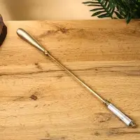 Ложка для обуви &laquo;Перламутр&raquo;, латунь, смола, 48.5 см