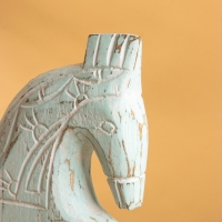 Сувенир &laquo;Конь&raquo;, 25&times;8.5&times;37 см, дерево, мятный