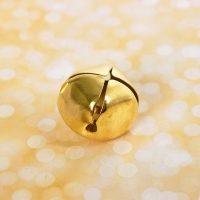 Бубенчики для рукоделия, набор 2 шт., размер 1 шт. — 3,5 см, цвет золотой Бубенчики для рукоделия, набор 2 шт., размер 1 шт. — 3,5 см, цвет золотой