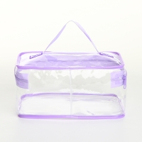 Косметичка на молнии, цвет сиреневый Косметичка на молнии, цвет сиреневый