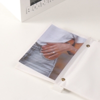 Фотоархив на 96 фото 10х15 см + рамка 10х15 см "В объективе" белый 20х15х12 см