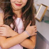 Браслет детский &laquo;Выбражулька&raquo; лёд 3 ряда, цвет МИКС