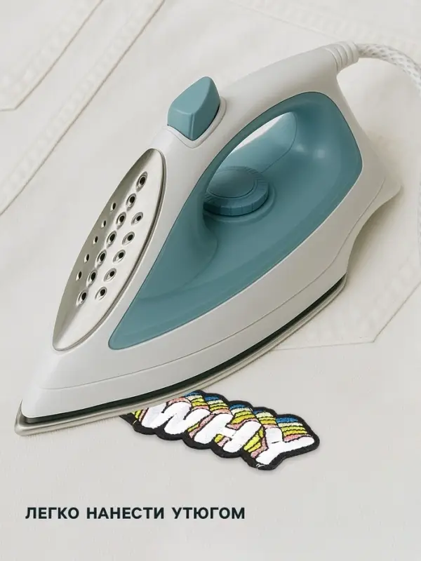 Термоаппликация Why, 8.5&times;4 см, разноцветная