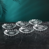 Набор стеклянных тарелок &laquo;Флоренция&raquo;, 6 шт, Иран