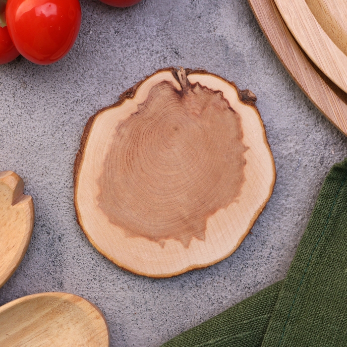 Подставка под кружку, цельная, 8-10 см, можжевельник