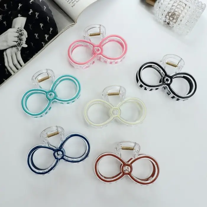 Краб для волос "Лилу" бантик, 9 см, микс