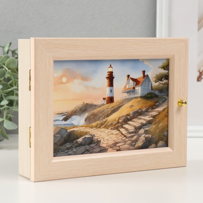 Ключница "Домик и маяк" 17х22 см