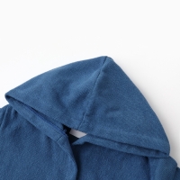 Халат детский Экономь и Я, цв. синий, р-р 34, 100% хл, 340 г/м2