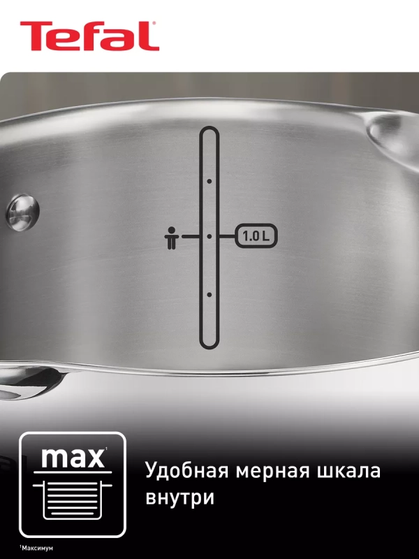 Кастрюля со стеклянной крышкой 18 см Duetto+ 2 л