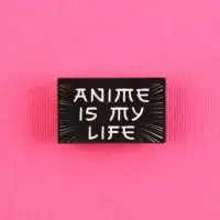 Значок деревянный Anime is my life, аниме, 3.3&times;2 см
