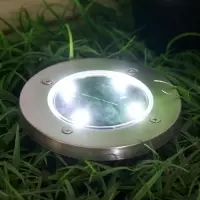 Садовый светильник на солнечной батарее, 4 LED, свечение белое