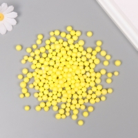 Декор для творчества пенопласт "Ассорти шариков" жёлтый набор 10 гр