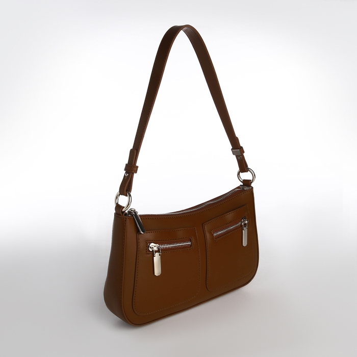 Сумка женская TEXTURA, маленький размер, цвет коричневый