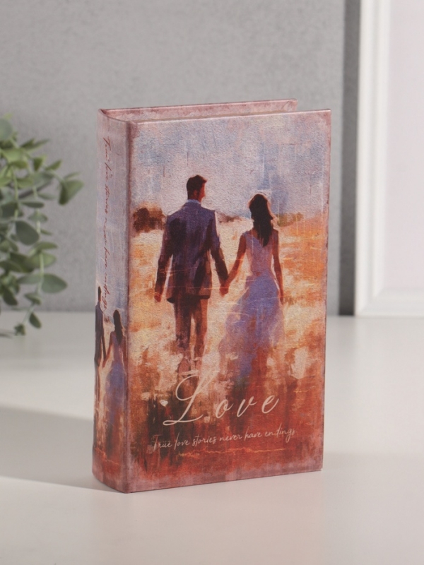 Сейф-книга дерево кожзам "Любовь" 21х13х5 см