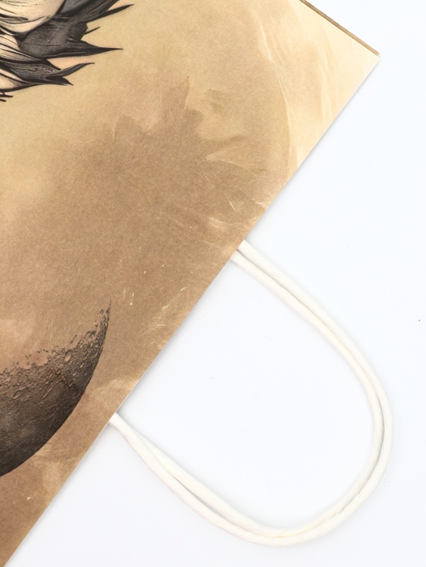 Пакет подарочный крафт "Самому сильному" 26 х 11 х 32 См