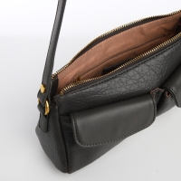 Сумка женская TEXTURA, средний размер, цвет тёмно-серый