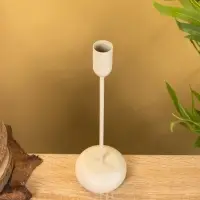 Подсвечник на 1 свечу текстурный "Фисташковый" 8х8х25,5 см