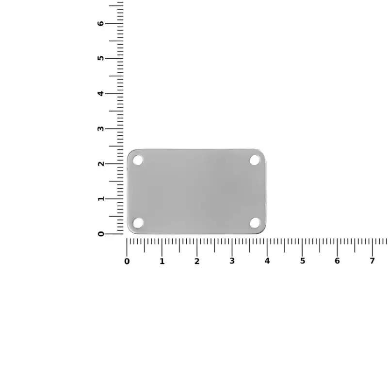 Шильдик металлический Furo, серый металлик