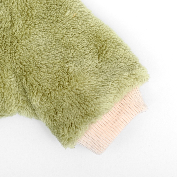 Свитер Свитер "Авокадо", велюр, размер L (ДС 35, ОШ 30, ОГ 45 см), зеленый