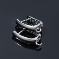 Швензы для сережек &laquo;Прямоугольник&raquo;, цвет серебро