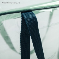 Сумка в роддом, размер 30х50х25 см, ПВХ, цвет прозрачный/зеленый, МИКС, Mum&Baby