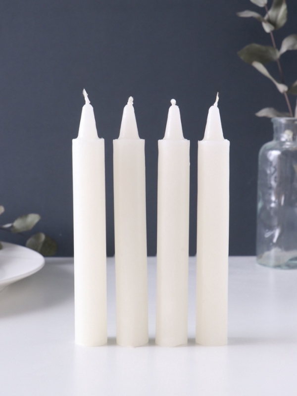 Свечи парафиновые бытовые 40 гр (набор 4 шт) 15-16 см, 5 ч