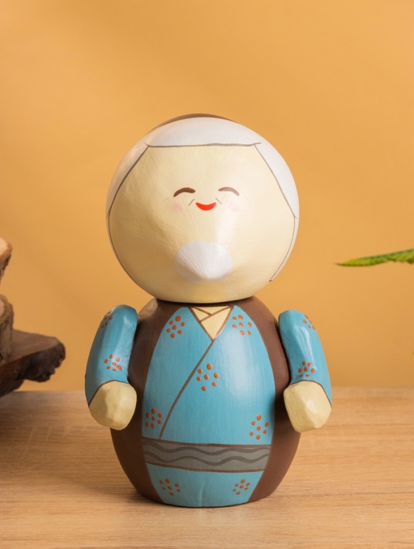 Деревянная кукла кокеши &laquo;Бабушка Аки&raquo;, 11&times;10&times;17 см