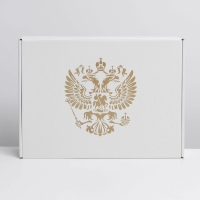 Коробка подарочная складная, упаковка, &laquo;Россия&raquo;, УФ-лак, 30,7 х 22 х 9,5 см
