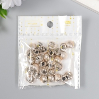 Пуговицы пластик для творчества на ножке "Золотое полушарие" шершавая набор 30 шт 1х1 см Пуговицы пластик для творчества на ножке "Золотое полушарие" шершавая набор 30 шт 1х1 см