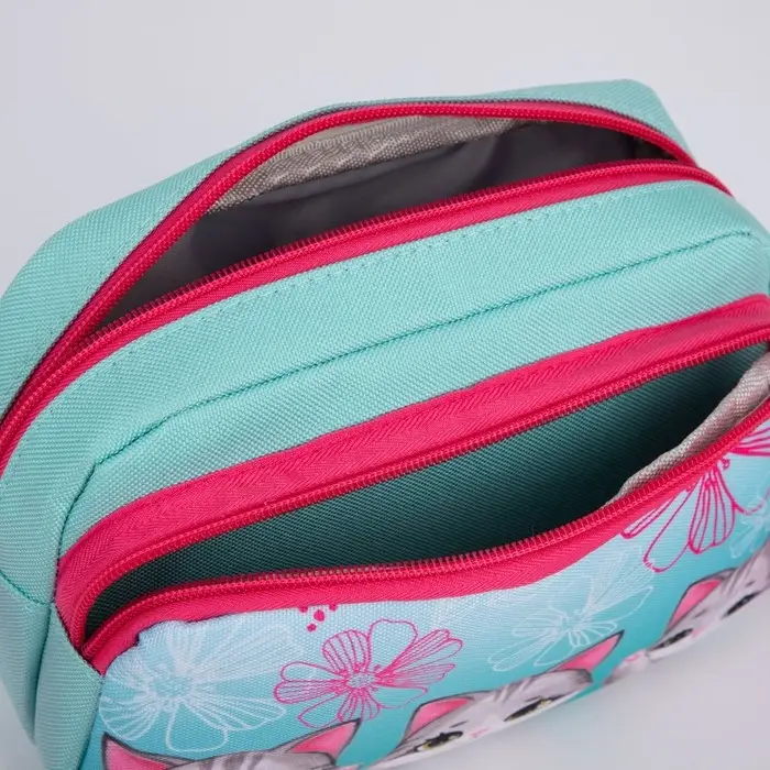 Сумка детская текстильная &laquo;Котята&raquo;, 2 кармана, 22&times;14&times;6 см