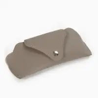 Футляр для очков , 16*3*6,3 см, кнопка, серый