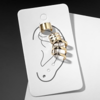 Серьги «Каффы» набор 3 шт., классика, цвет золото Серьги «Каффы» набор 3 шт., классика, цвет золото