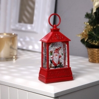 Светодиодная фигура &laquo;Дед Мороз&raquo; 7.5 &times; 13 &times; 4.3 см, пластик, батарейки АААх2 (не в комплекте), свечение тёплое белое