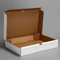 Коробка для пирога, белая, 39 х 25 х 6 см