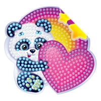 Алмазная мозаика наклейка для детей &laquo;Мишка&raquo;, 10 х 10 см. Набор для творчества