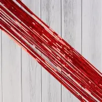 Дождик новогодний &laquo;Зимнее волшебство. Мерцание праздника&raquo;, b - 9 см, L - 150 см, красный