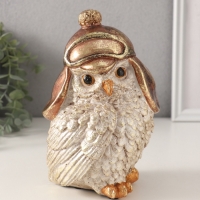 Сувенир полистоун "Сова в шапке-ушанке" 10,5х12х18 см