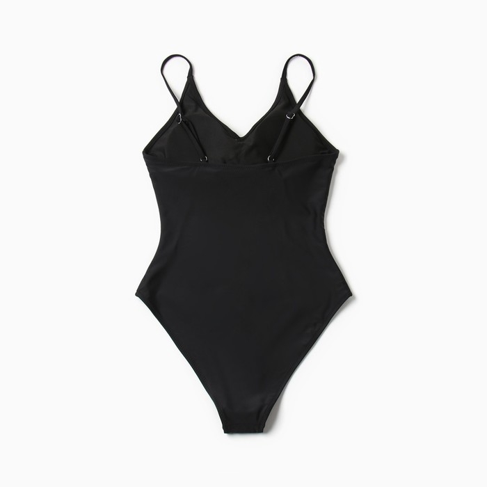 Купальник слитный женский однотонный MINAKU цвет чёрный, размер 44 Купальник слитный женский однотонный MINAKU цвет чёрный, размер 44