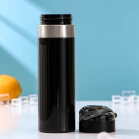 Бутылка &laquo;Строгость&raquo;, 600 мл, 6,8&times;8,3&times;24,3 см, тритан, цвет чёрный