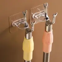 Держатель с клейкой поверхностью ТУНДРА, d=25 мм, 68&times;68 мм, прозрачный