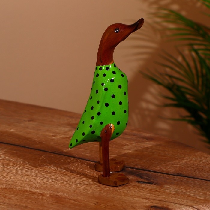 Сувенир "Утка в горошек" дерево 25 см