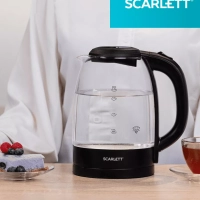 Чайник электрический стеклянный с подсветкой 1,7 л