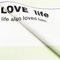 Пленка для цветов "Любовь..", 58&times;58 см, зелёная