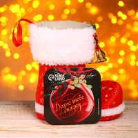 Подарочная упаковка «Сапожок», с колокольчиками, цвет красный Подарочная упаковка «Сапожок», с колокольчиками, цвет красный