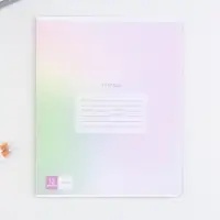 Тетрадь в клетку, 12 листов, А5, на скрепке, блок №1 &laquo;Градиент&raquo;МИКС