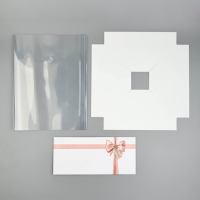 Коробка для цветов с вазой и PVC окнами складная &laquo;Для тебя&raquo;, 23 х 30 х 23 см