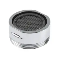 Аэратор ZEIN, наружная резьба, d=24 мм, сетка пластик, корпус пластик, цвет хром
